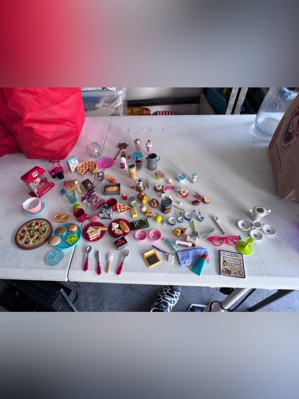 Assorted Miniature doll Toy Food & Tableware Set -